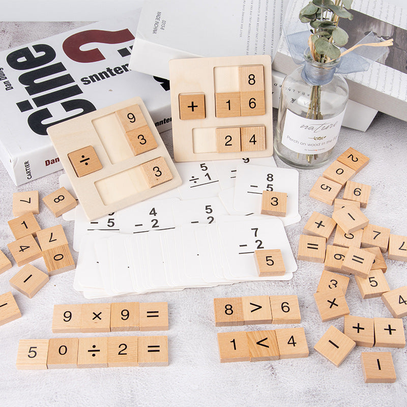 Children's Math Puzzle Learning Board for Early Education