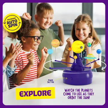 360° Orbiting Solar System For Kids, Paint & Build Model Kit