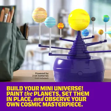 360° Orbiting Solar System For Kids, Paint & Build Model Kit