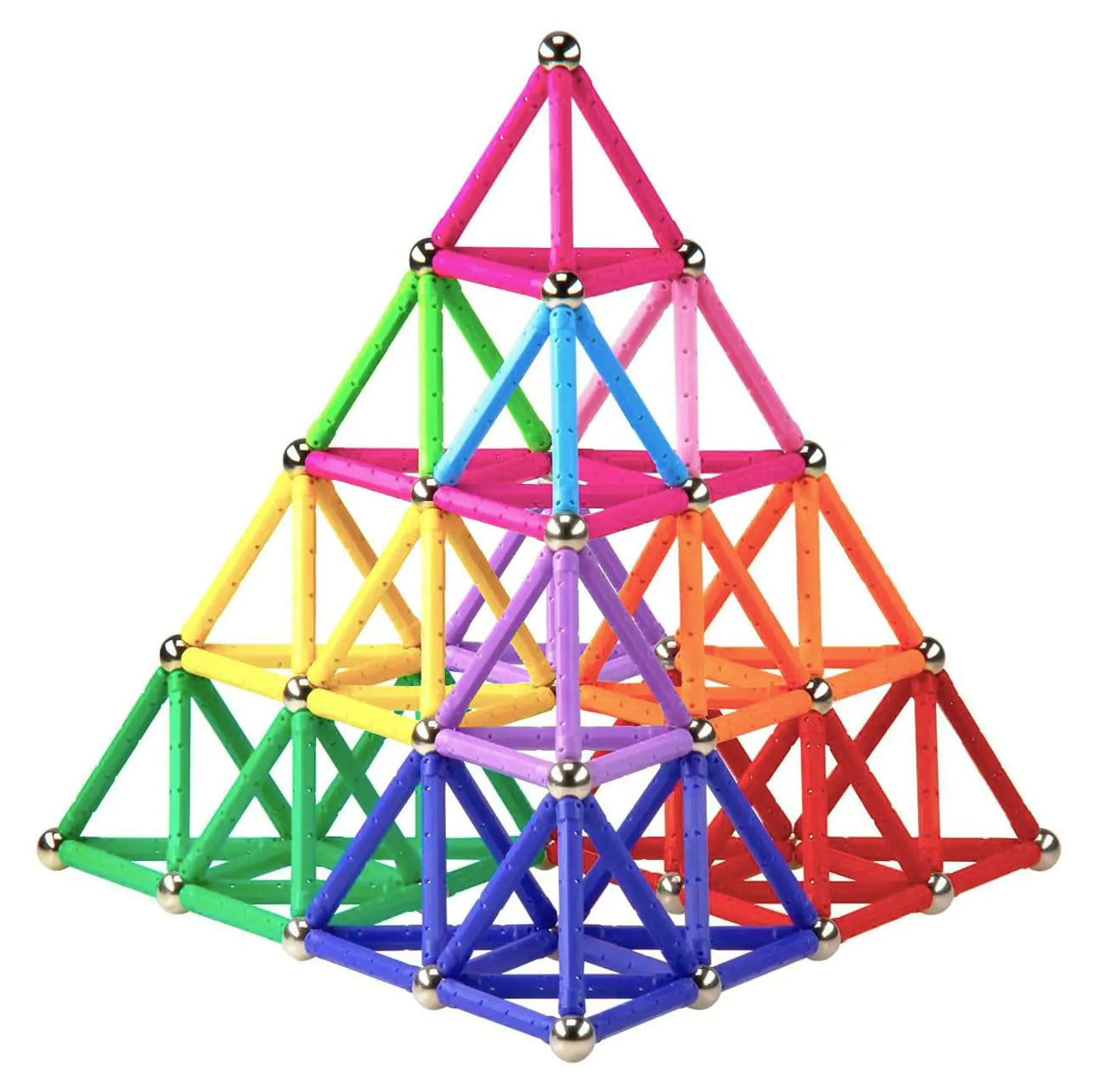 Funifinds 312PCS Magnetic Building Sticks Blocks Set Magnet Educational Toys Magnetic Stacking Toys STEM Set Non-Toxic Building Toy 3D Puzzle with Storage Bag
