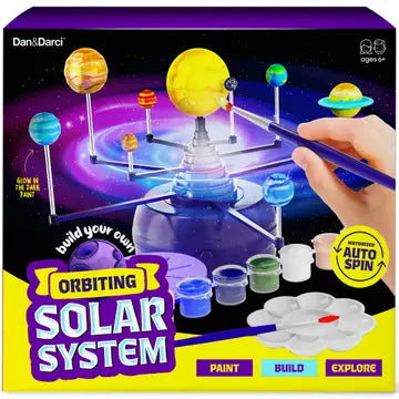 360° Orbiting Solar System For Kids, Paint & Build Model Kit