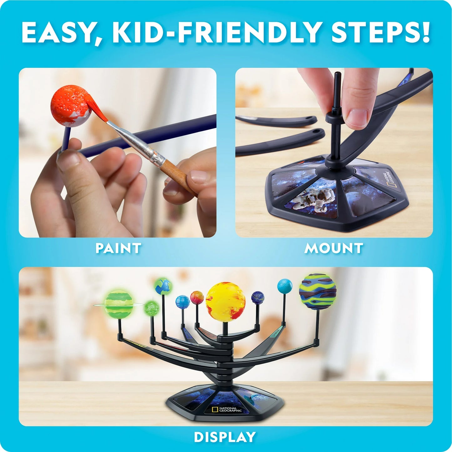 National Geographic Glow-in-the-Dark Solar System Activity Kit