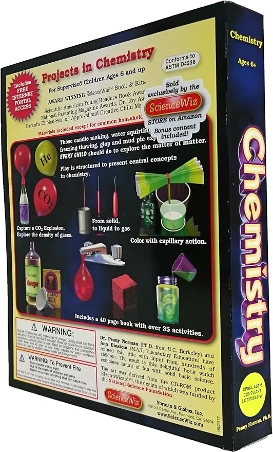 Science Wiz Chemistry Kit - Stem Learning - Solids, Liquids, & Gases