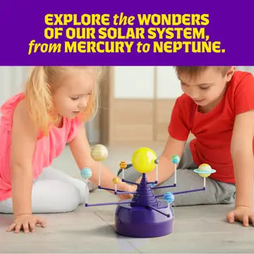 360° Orbiting Solar System For Kids, Paint & Build Model Kit