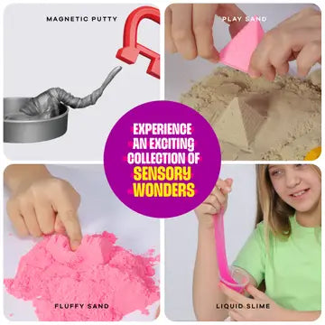 Slime, Putty & Sand Sensory Kit - Science Activity Kit For Kids