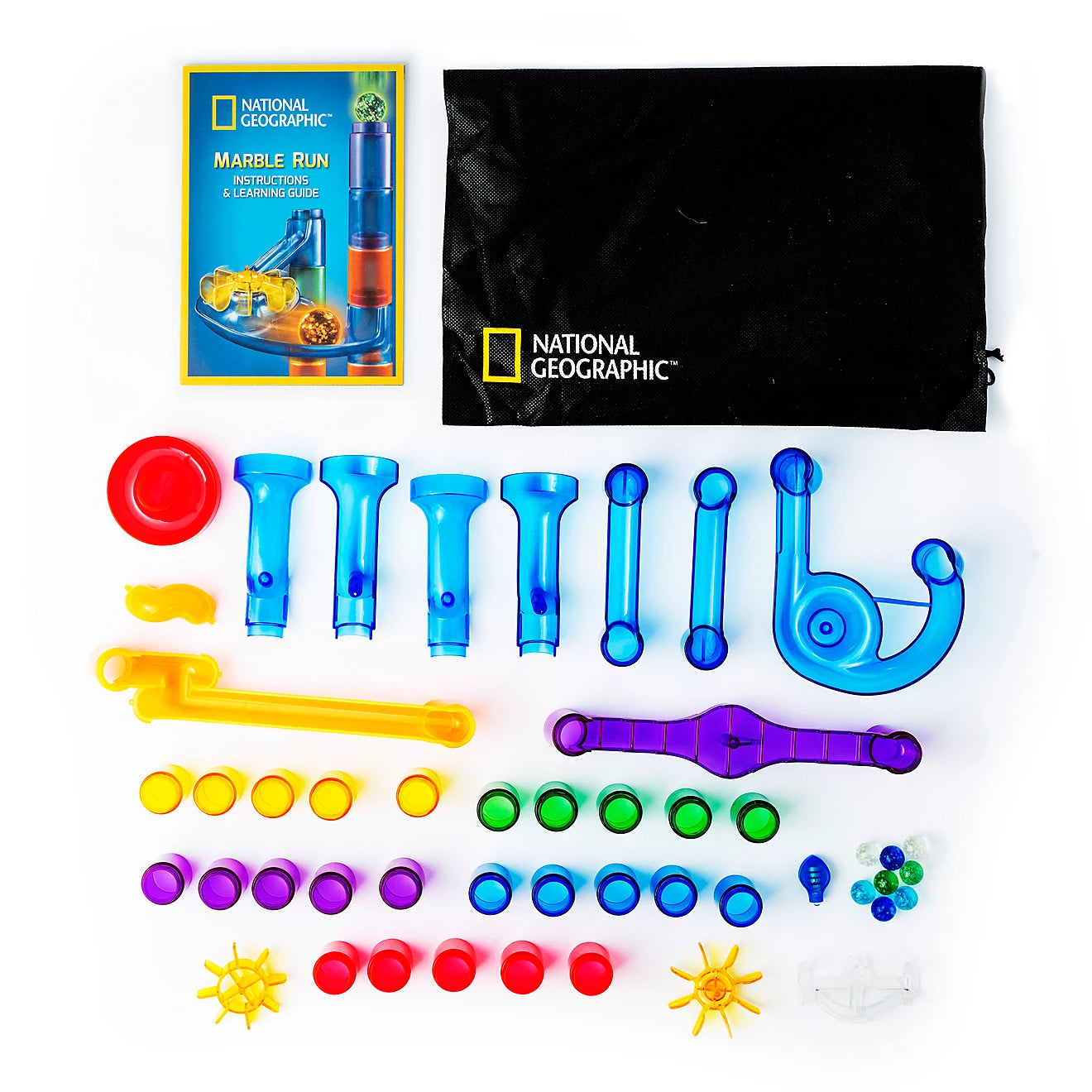 National Geographic Glow-in-the-Dark Marble Run - 50pcs
