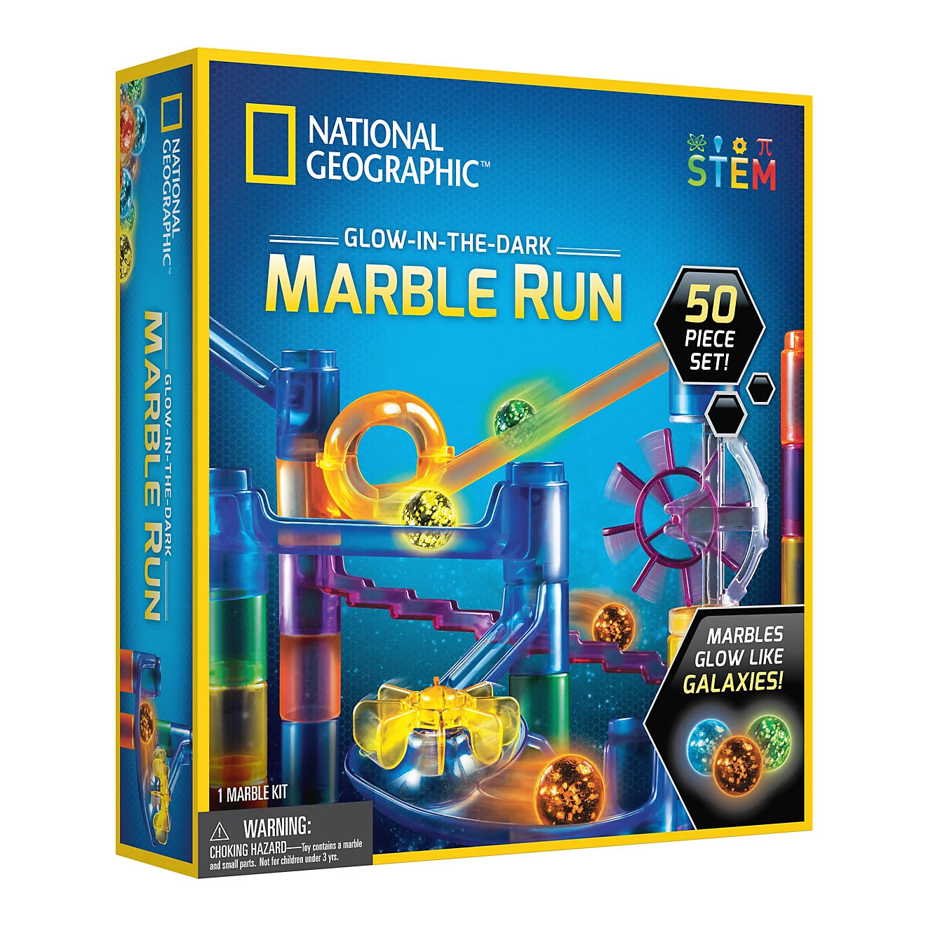 National Geographic Glow-in-the-Dark Marble Run - 50pcs