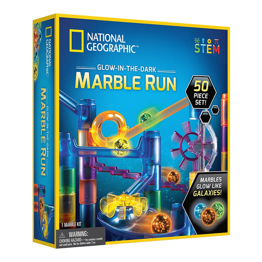 National Geographic Glow-in-the-Dark Marble Run - 50pcs