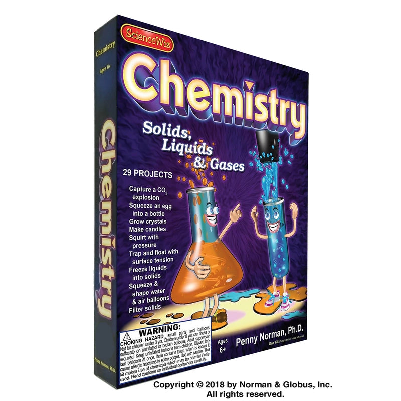 Science Wiz Chemistry Kit - Stem Learning - Solids, Liquids, & Gases