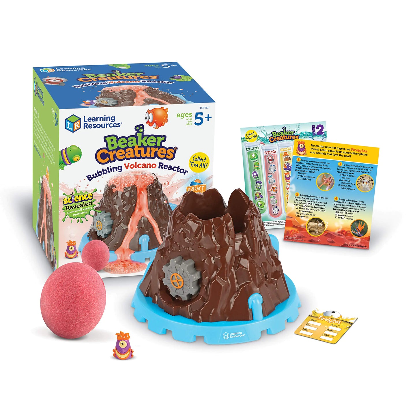Learning Resources Beaker Creatures Bubbling Volcano Reactor - Ages 5+ Science Kits for Kids STEM Toys for Kids Fun Science Experiments for Kids