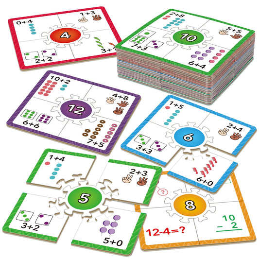 Math Games for Kids 5-7 Addition and Subtraction Educational Games Math Puzzles Manipulatives for Preschoolers Math Flash Cards Kindergarten Learning Activities Classroom Must Haves