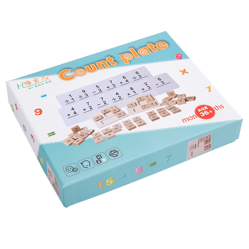 Children's Math Puzzle Learning Board for Early Education