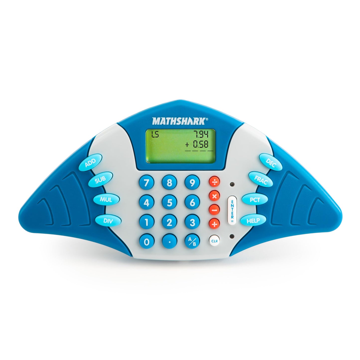 Educational Insights MathShark Digital Math Game Handheld Electronic Math Learning Game For Kids Ages 6+