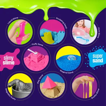 Slime, Putty & Sand Sensory Kit - Science Activity Kit For Kids