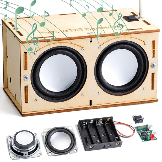 STEM Science Kits for Kids Age 8-12 Build Your Own Bluetooth Speaker - Teen Boys Gifts for 12 11 10 Year Old Boy Toys DIY STEM Crafts Science Experiments for Kids Toys 8-13 and up